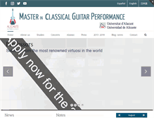 Tablet Screenshot of master-guitarra-alicante.com